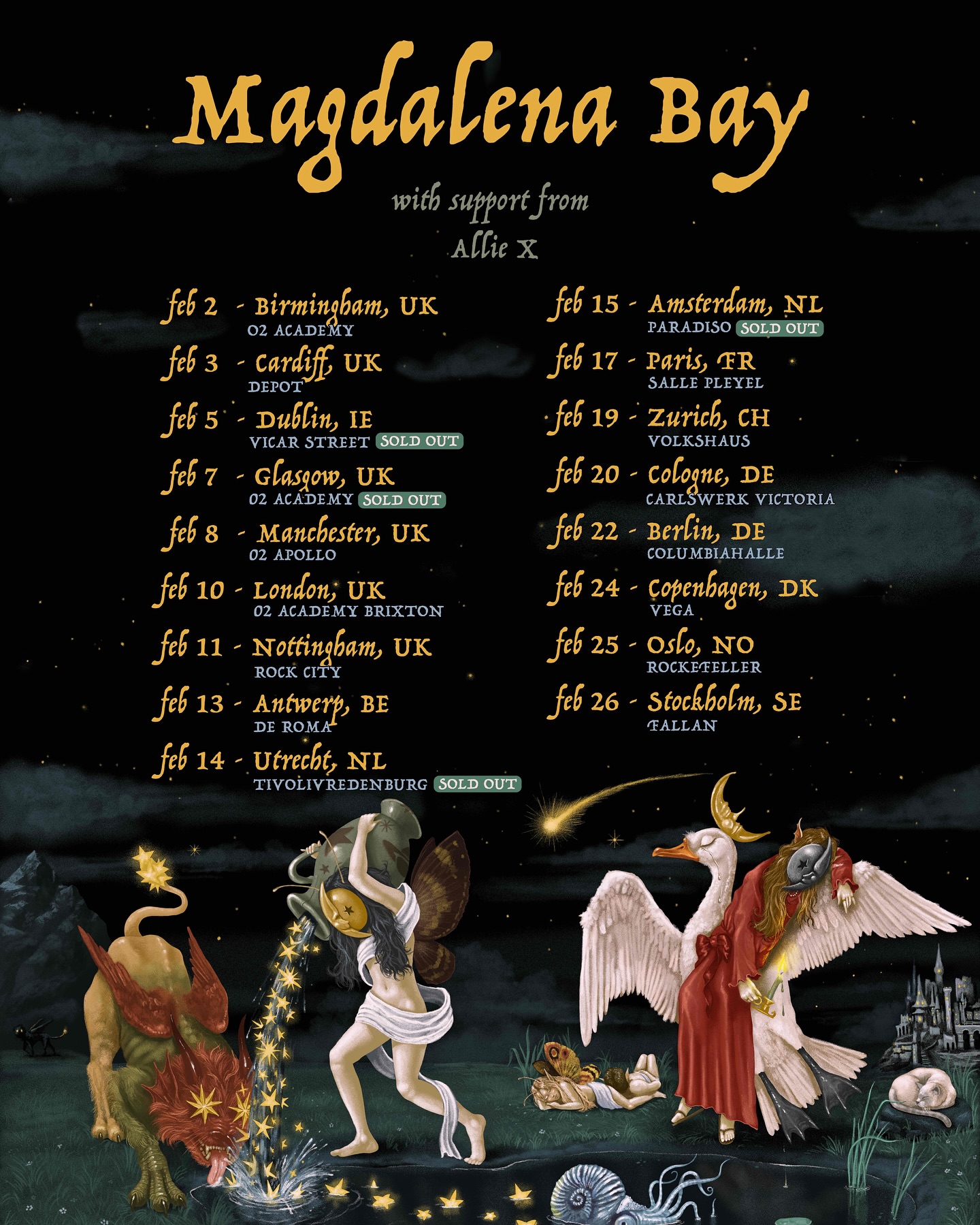 Magdalena Bay Imaginal Mystery Tour Poster 2026